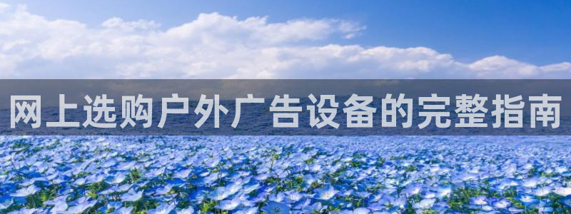 杏宇平台注册地址在哪里：网上选购户外广告设备的完整指南