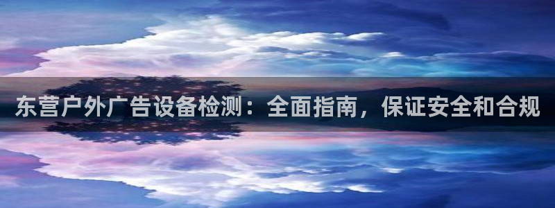 杏宇代理注册：东营户外广告设备检测：全面指南，保证安全和合规