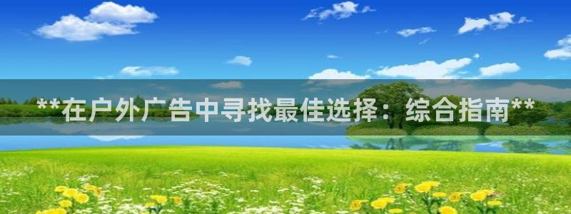 杏宇平台怎么样：**在户外广告中寻找最佳选择：综合指南**