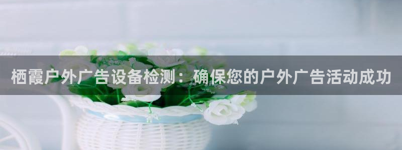 杏宇平台是什么：栖霞户外广告设备检测：确保您的户外广告活动成功