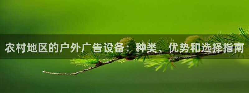 杏宇平台代理怎么样可靠吗：农村地区的户外广告设备：种类、优势和选择指南