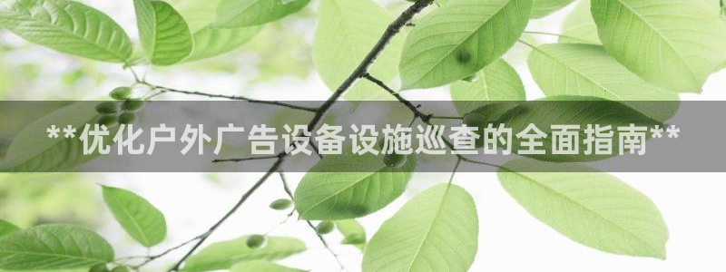 杏宇平台怎么样知乎：**优化户外广告设备设施巡查的全面指南**