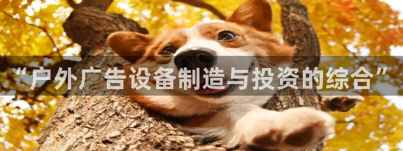 杏宇平台总代理电话：“户外广告设备制造与投资的综合”
