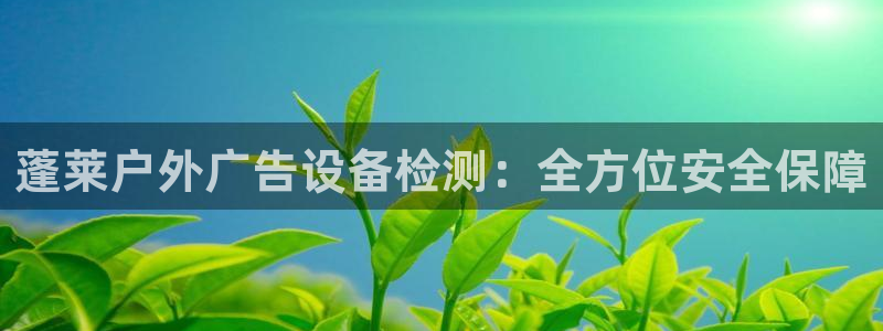杏宇平台是什么：蓬莱户外广告设备检测：全方位安全保障