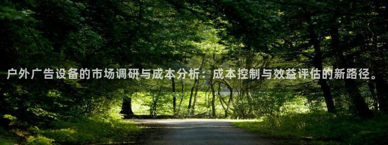 杏宇平台登录方法：户外广告设备的市场调研与成本分析：成本控制与效益评估的新路径。