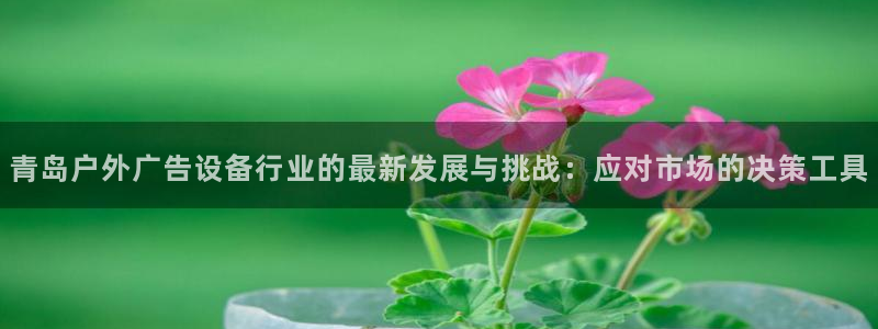 杏宇平台注册地址在哪里：青岛户外广告设备行业的最新发展与挑战：应对市场的决策工具