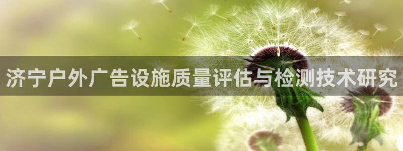 杏宇平台注册地址：济宁户外广告设施质量评估与检测技术研究