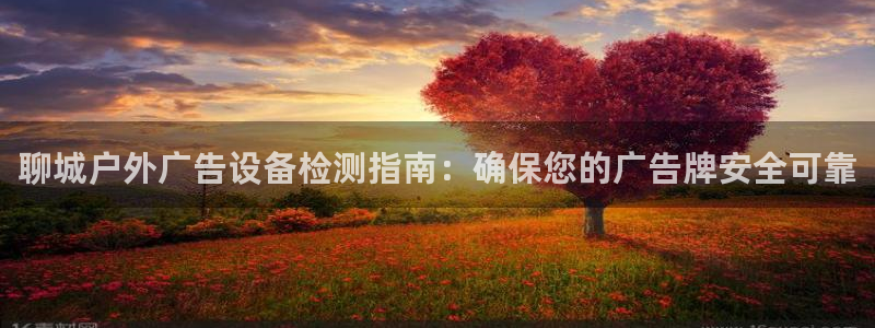 杏宇平台代理怎么样：聊城户外广告设备检测指南：确保您的广告牌安全可靠